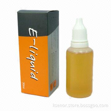 E-liquid, Over 200 Flavors/Different Strength Available, Made of Plastic Material